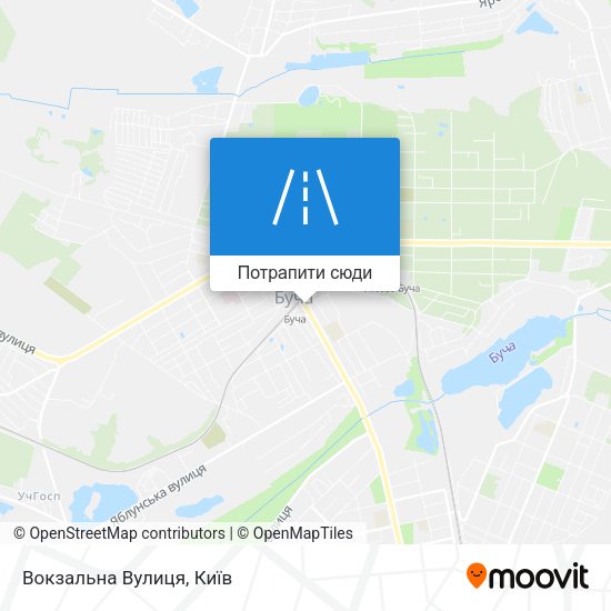 Карта Вокзальна Вулиця