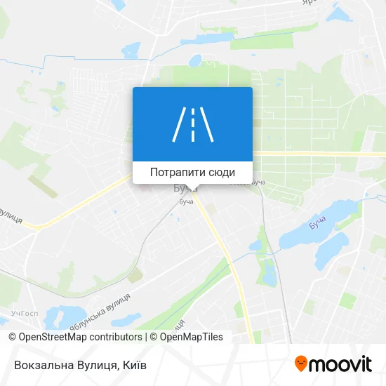 Карта Вокзальна Вулиця