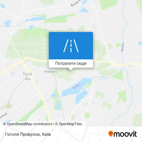 Карта Гоголя Провулок