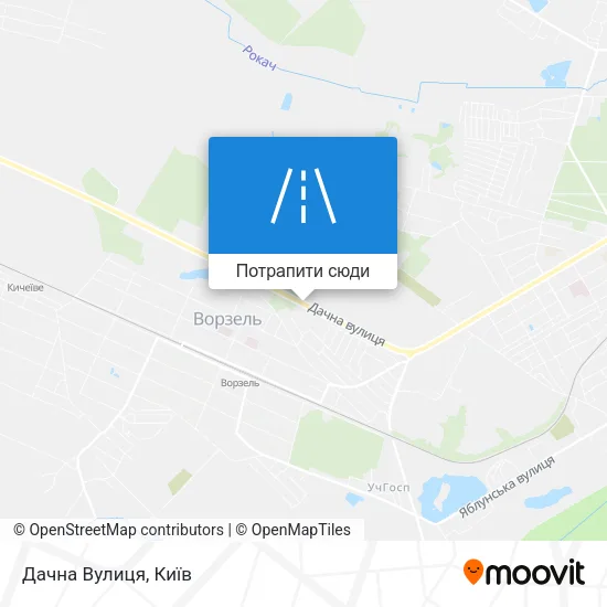 Карта Дачна Вулиця