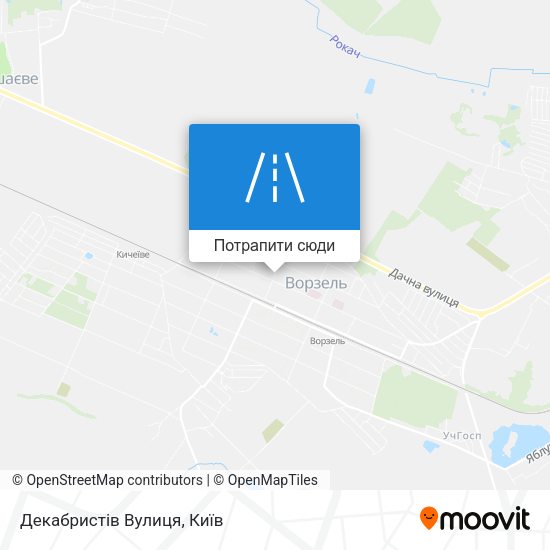 Карта Декабристів Вулиця