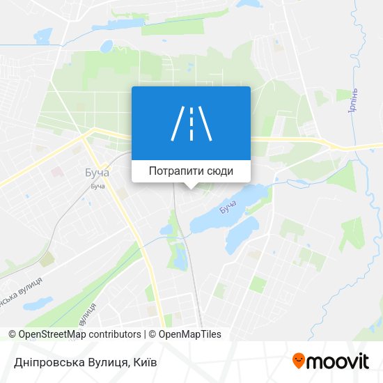 Карта Дніпровська Вулиця
