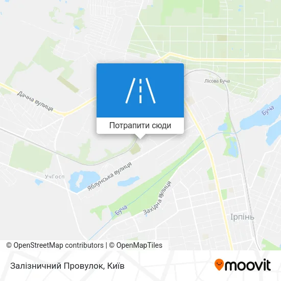 Карта Залізничний Провулок