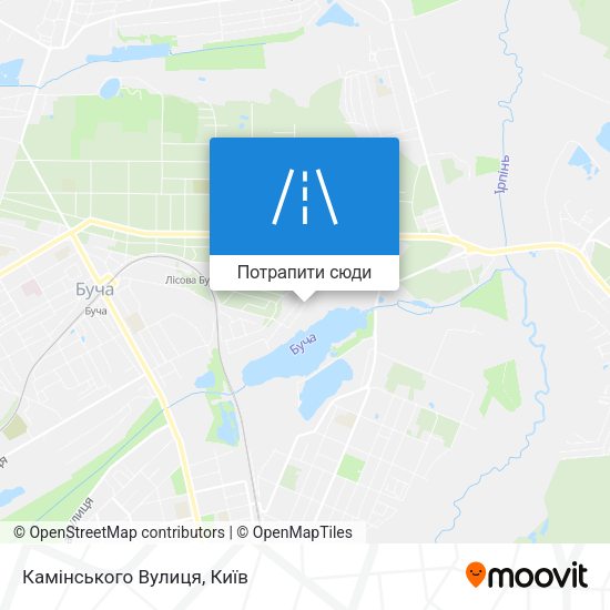 Карта Камінського Вулиця