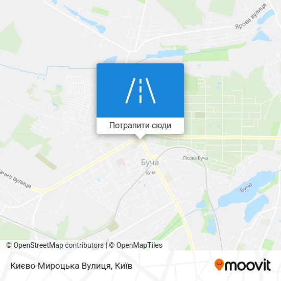 Карта Києво-Мироцька Вулиця