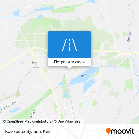 Карта Комарова Вулиця