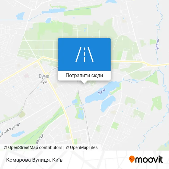 Карта Комарова Вулиця