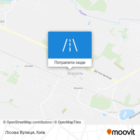 Карта Лісова Вулиця