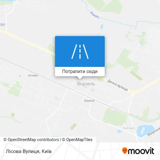 Карта Лісова Вулиця