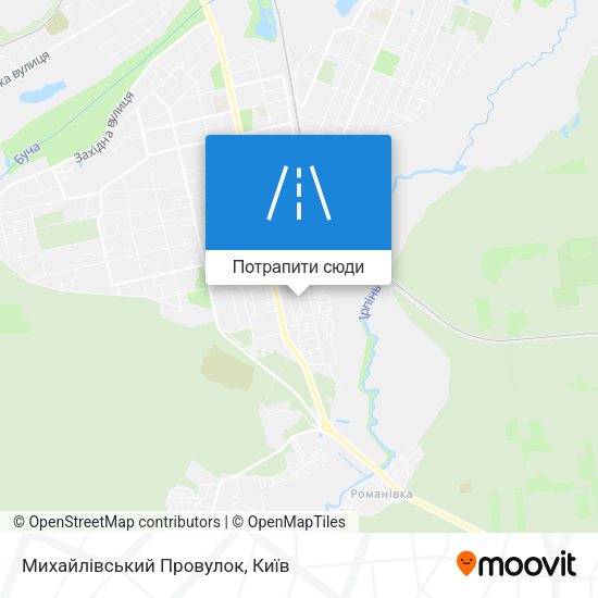 Карта Михайлівський Провулок