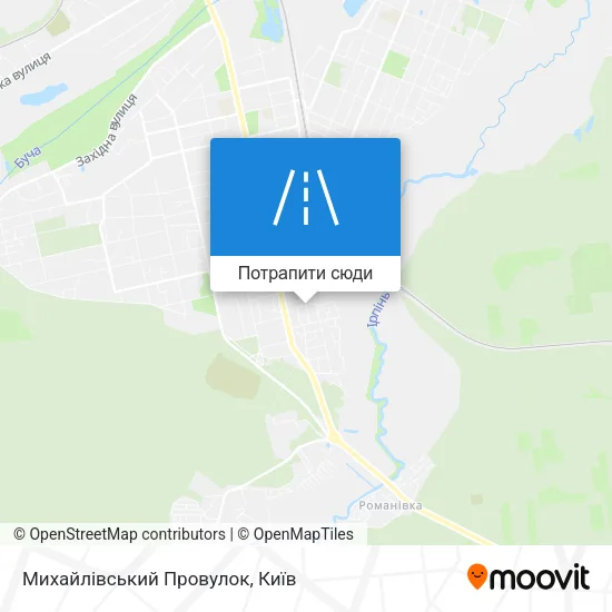 Карта Михайлівський Провулок