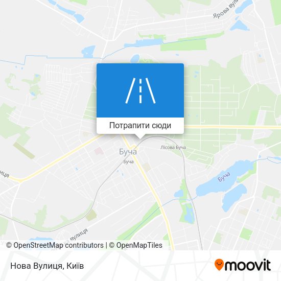 Карта Нова Вулиця