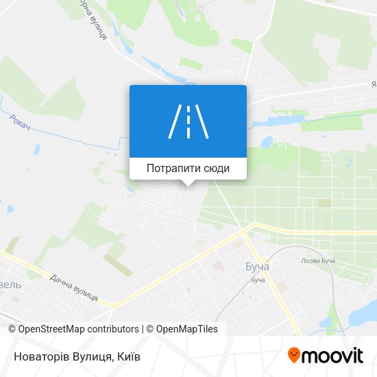 Карта Новаторів Вулиця