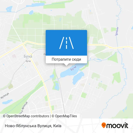 Карта Ново-Яблунська Вулиця