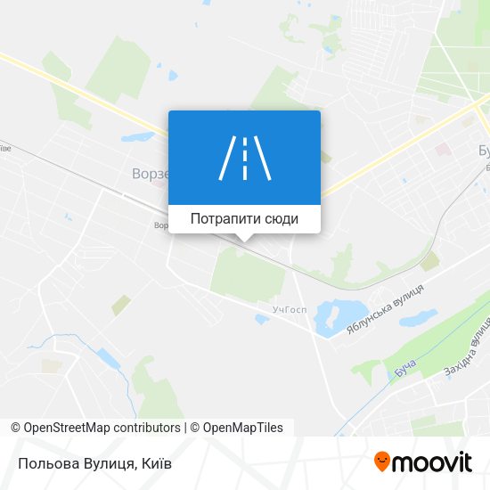 Карта Польова Вулиця