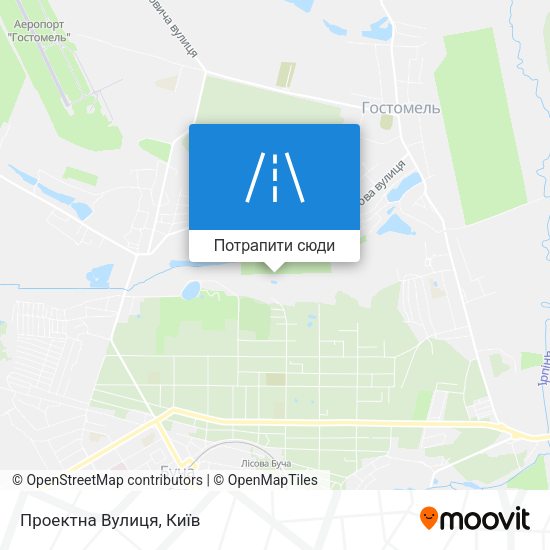 Карта Проектна Вулиця