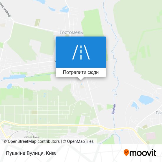 Карта Пушкіна Вулиця