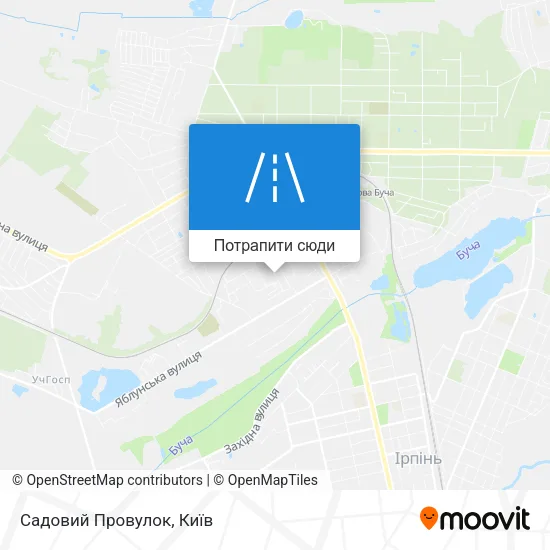 Карта Садовий Провулок