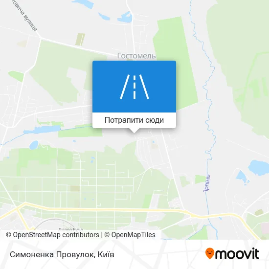 Карта Симоненка Провулок