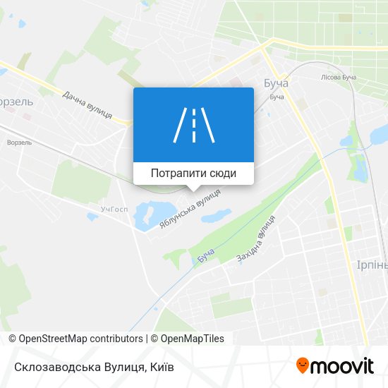 Карта Склозаводська Вулиця