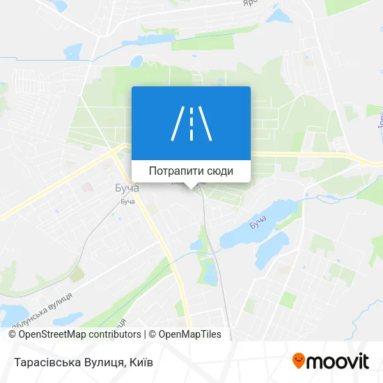 Карта Тарасівська Вулиця
