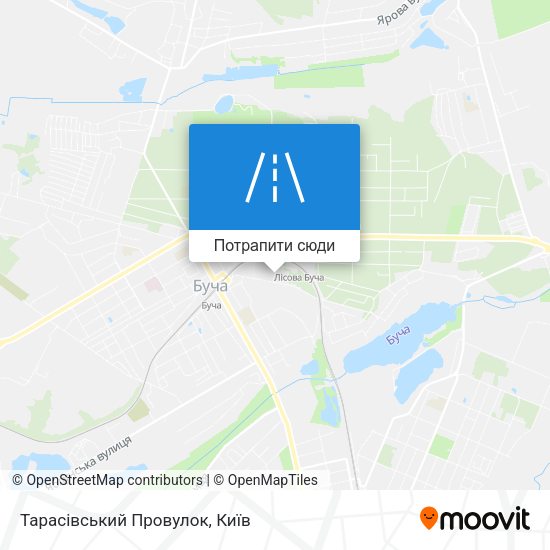Карта Тарасівський Провулок
