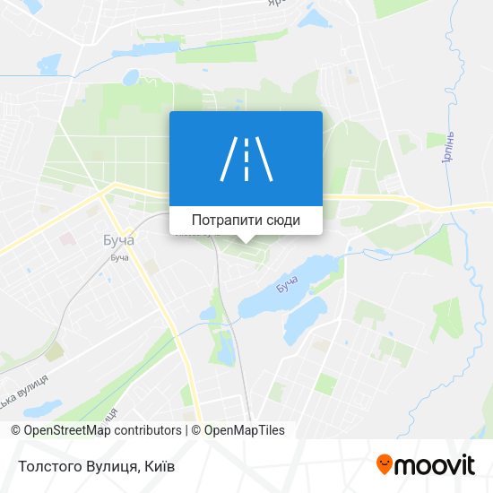 Карта Толстого Вулиця