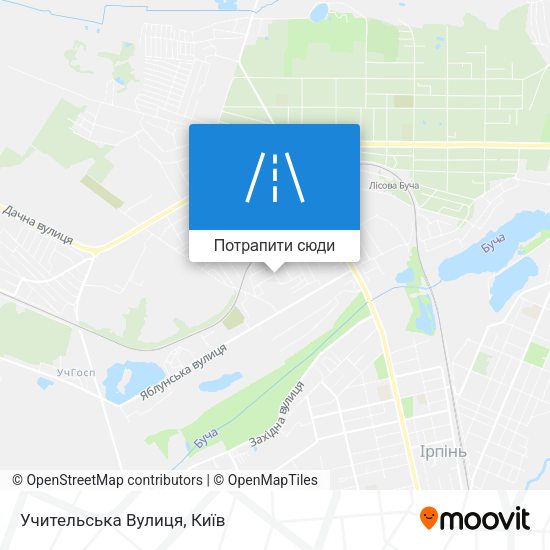 Карта Учительська Вулиця