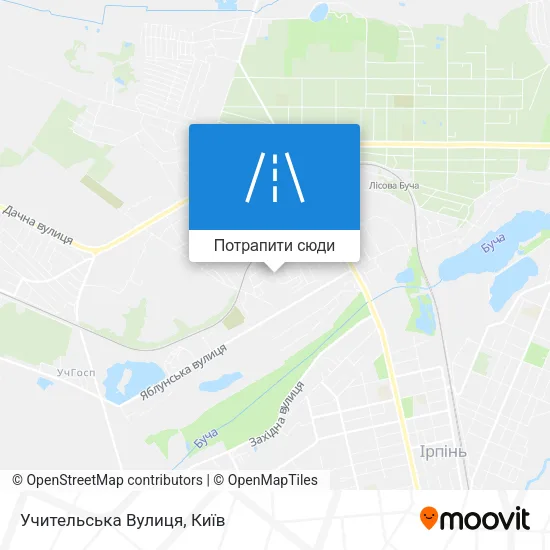 Карта Учительська Вулиця