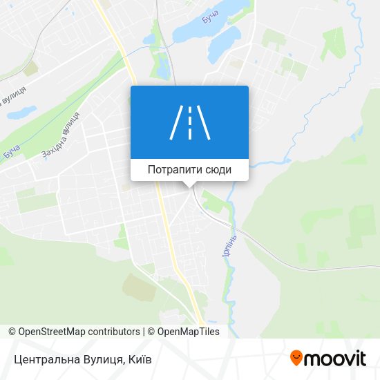 Карта Центральна Вулиця