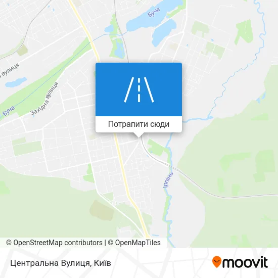 Карта Центральна Вулиця