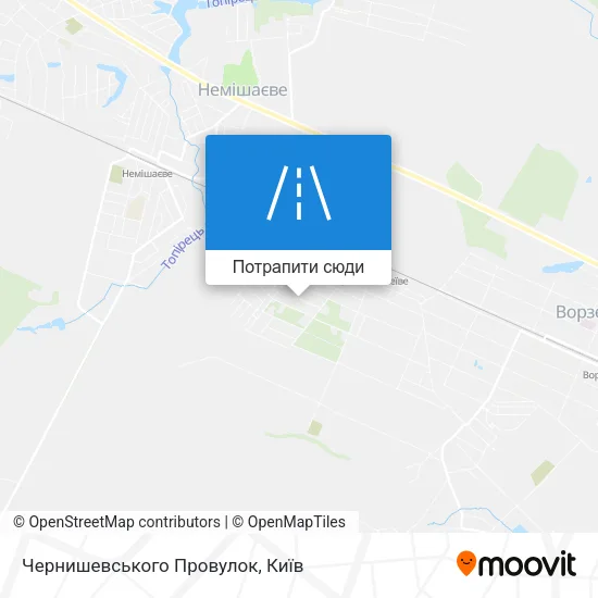 Карта Чернишевського Провулок