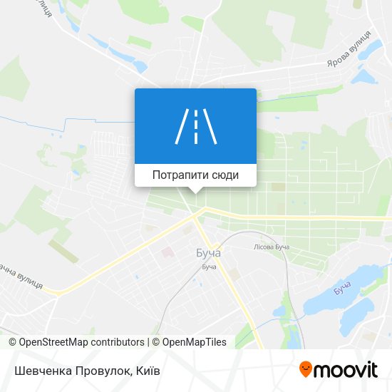 Карта Шевченка Провулок