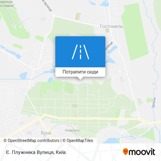 Карта Є. Плужника Вулиця
