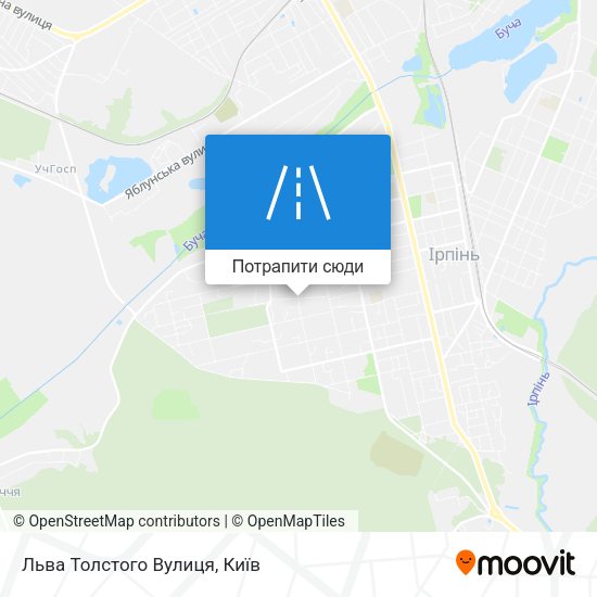 Карта Льва Толстого Вулиця