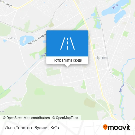 Карта Льва Толстого Вулиця