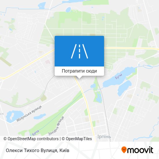 Карта Олекси Тихого Вулиця