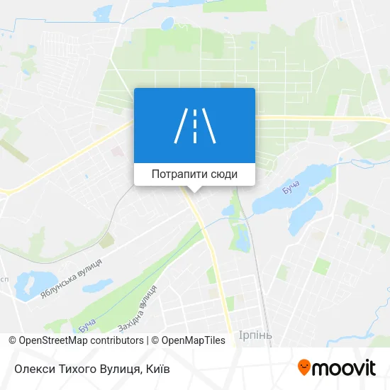 Карта Олекси Тихого Вулиця