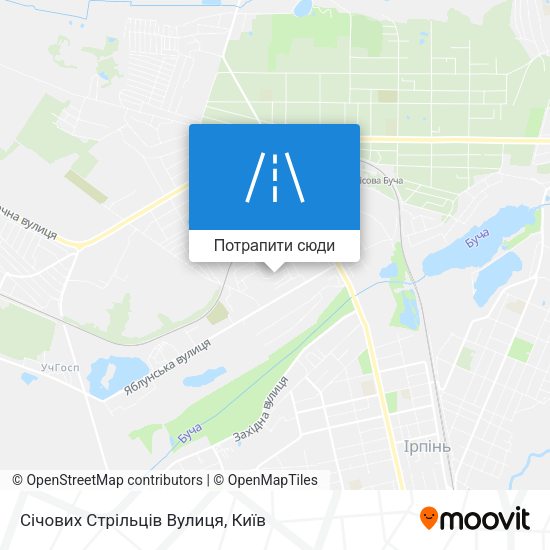 Карта Січових Стрільців Вулиця