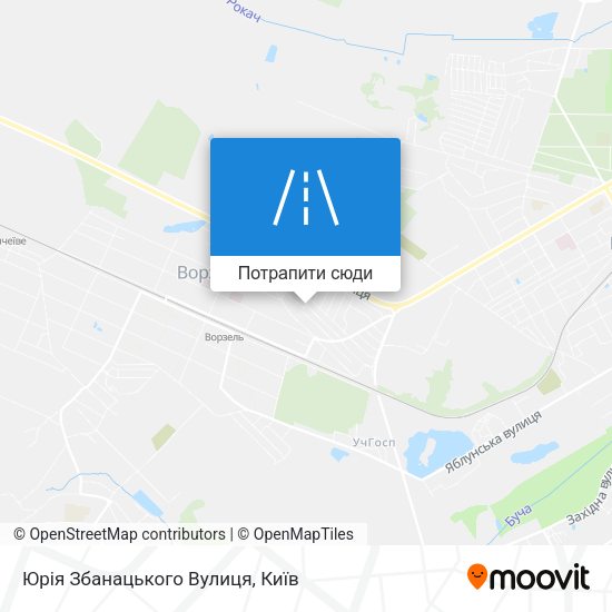 Карта Юрія Збанацького Вулиця