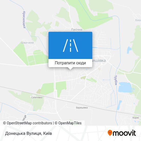 Карта Донецька Вулиця
