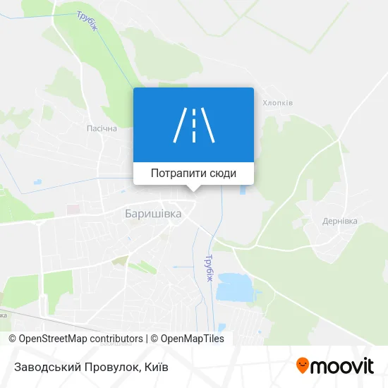 Карта Заводський Провулок