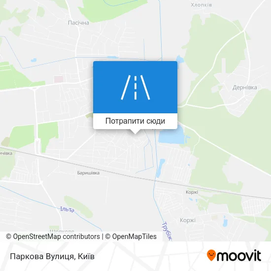 Карта Паркова Вулиця