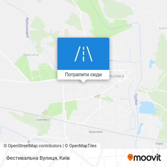 Карта Фестивальна Вулиця