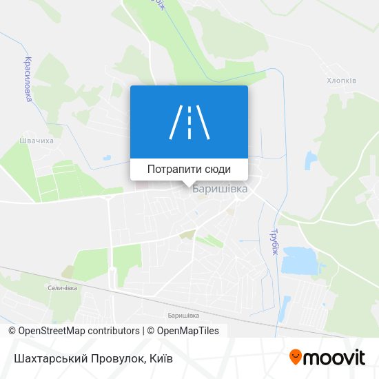 Карта Шахтарський Провулок