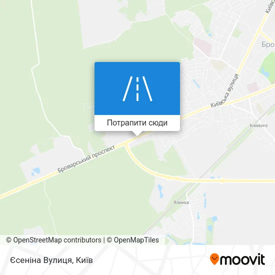 Карта Єсеніна Вулиця