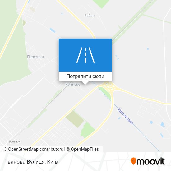 Карта Іванова Вулиця
