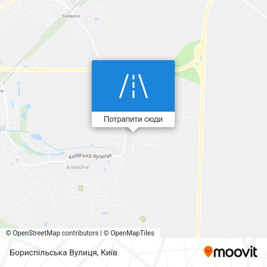 Карта Бориспільська Вулиця