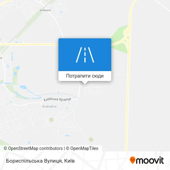 Карта Бориспільська Вулиця