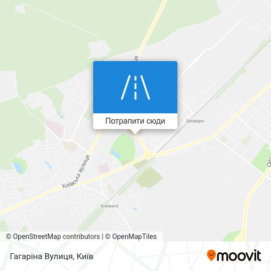 Карта Гагаріна Вулиця